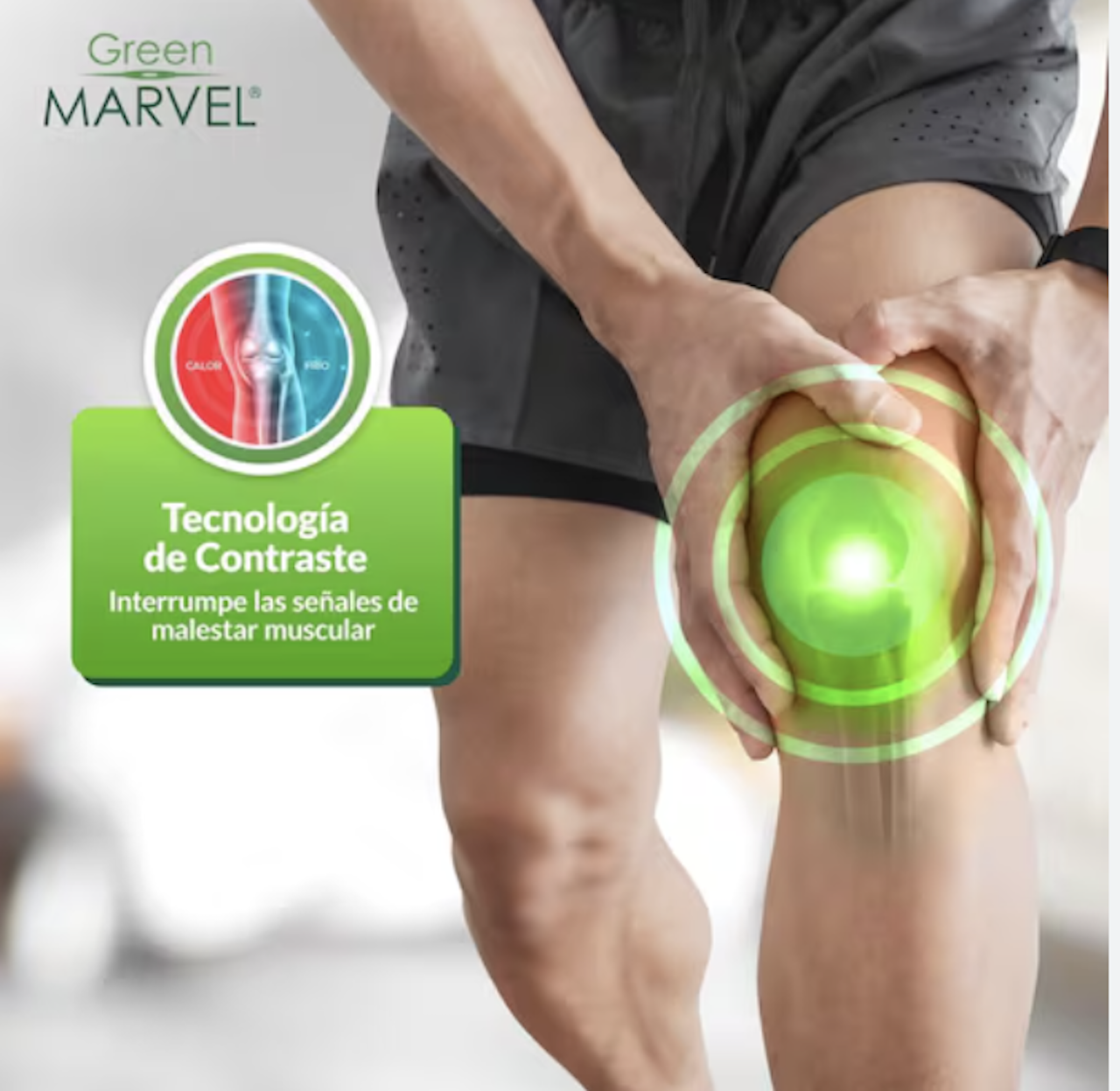 Foto 4 pulgar | Green Marvel Auxiliar Dolores Articulares/musculares 3 Piezas