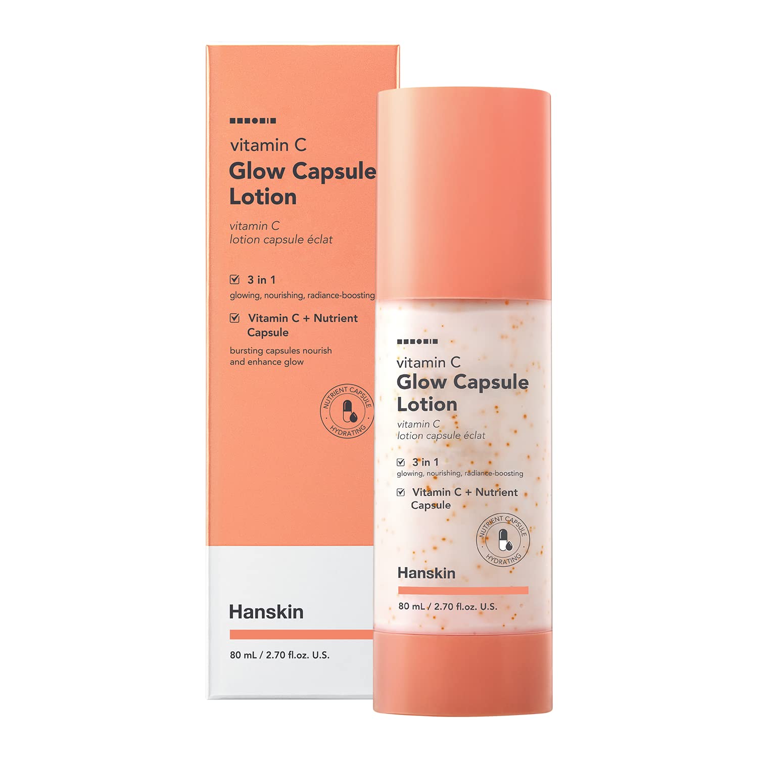 Crema Hidratante Hanskin Vitamin C Glow Con Vitamina B 80 Ml - Venta Internacional.