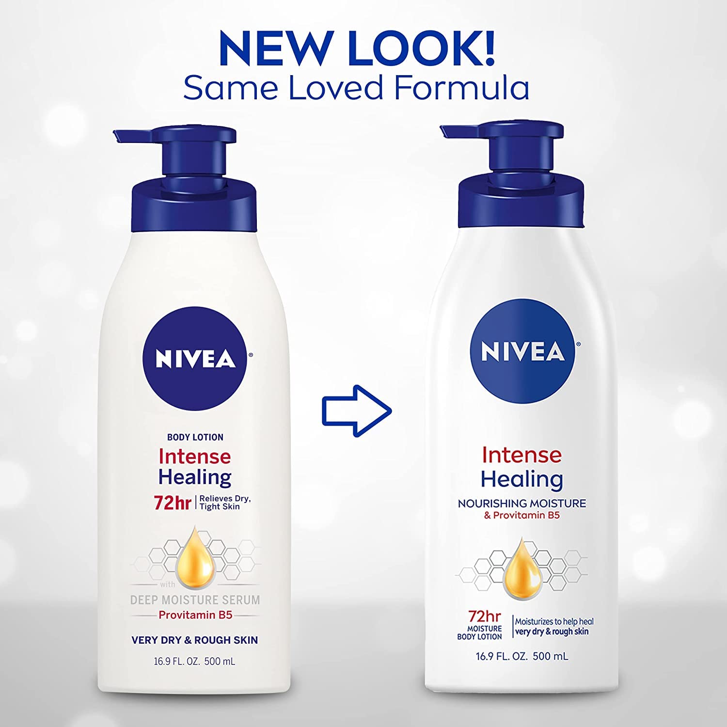 Foto 2 | Loción Corporal Nivea Intense Healing 72h Hidratante 500 Ml X2 - Venta Internacional.