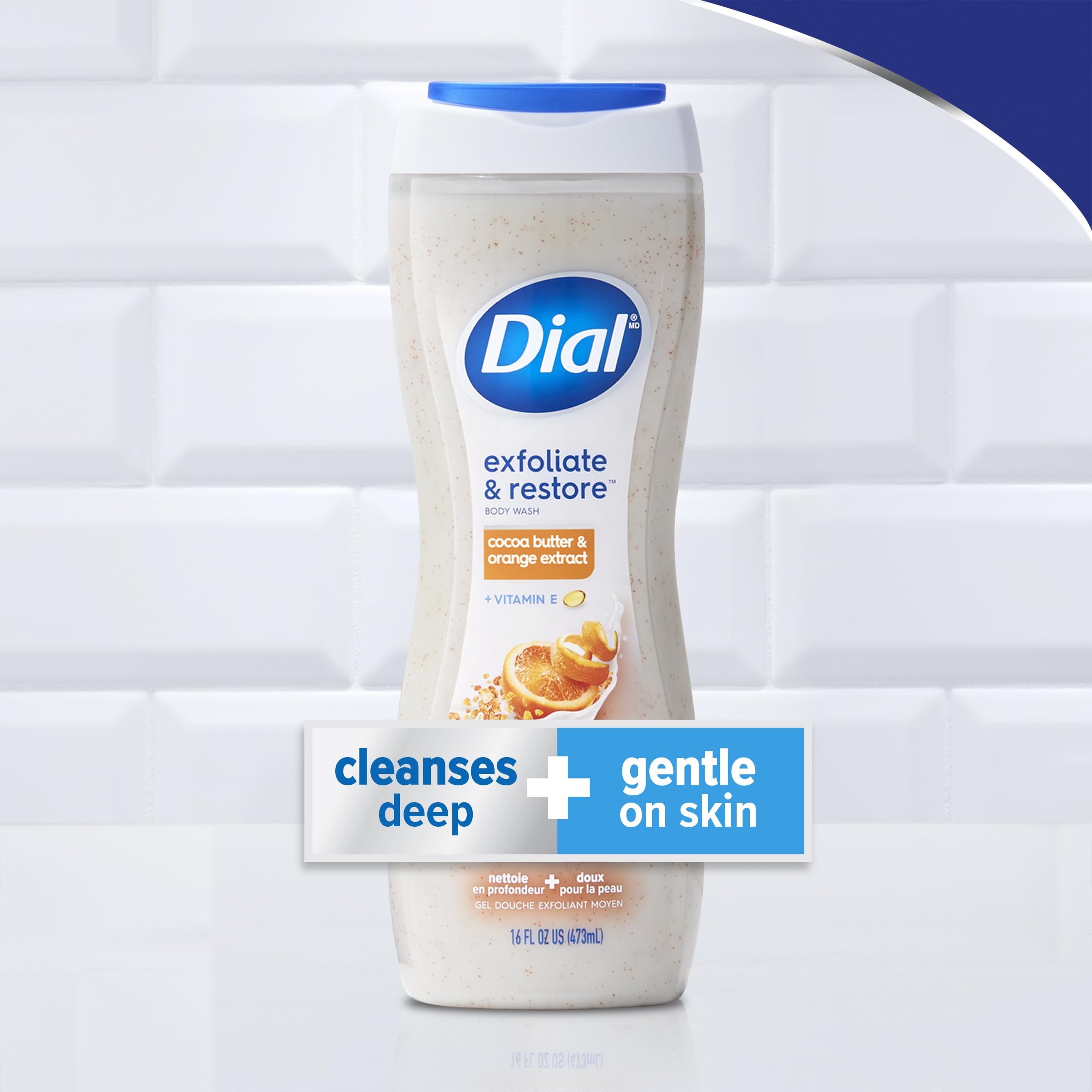 Foto 6 pulgar | Gel de Baño Dial con Piel de Naranja y Manteca de Cacao 480 ml paquete de 4 - Venta Internacional