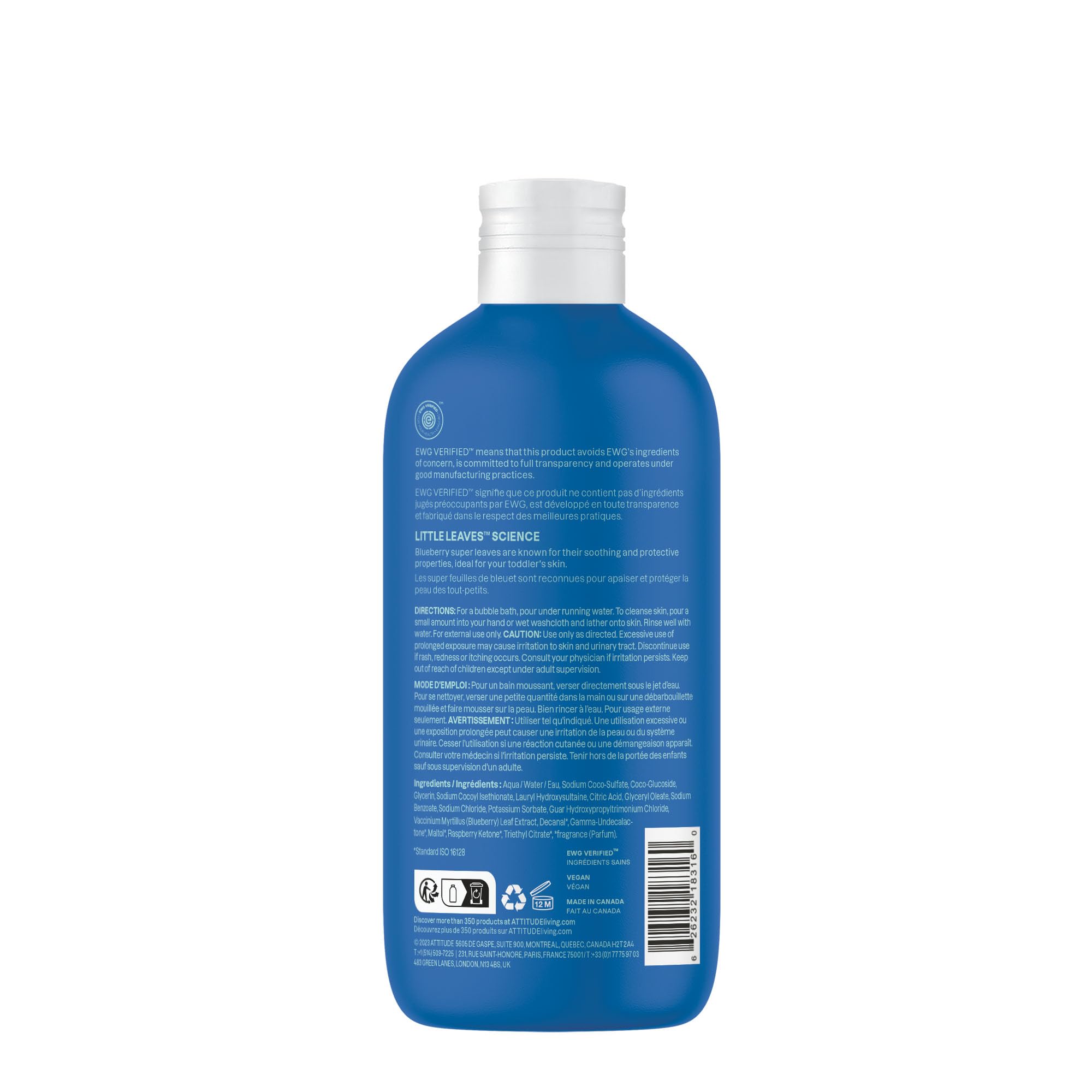 Foto 8 pulgar | Shampoo Corporal Bubble Wash Attitude para Niños 480 Ml - Venta Internacional