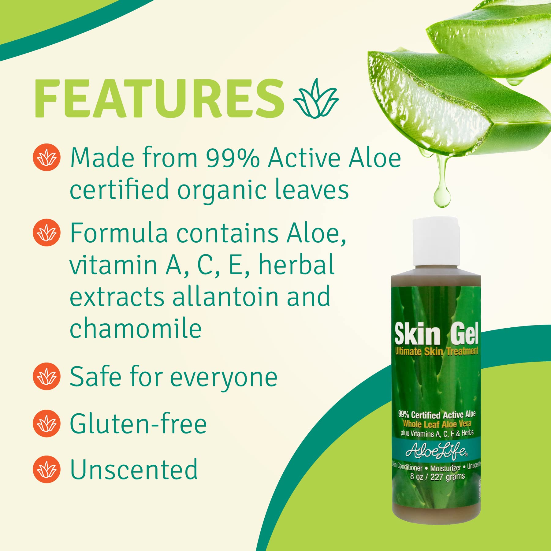 Foto 5 pulgar | Gel Para La Piel Aloe Life Ultimate Skin Treatment 227 Ml  - Venta Internacional