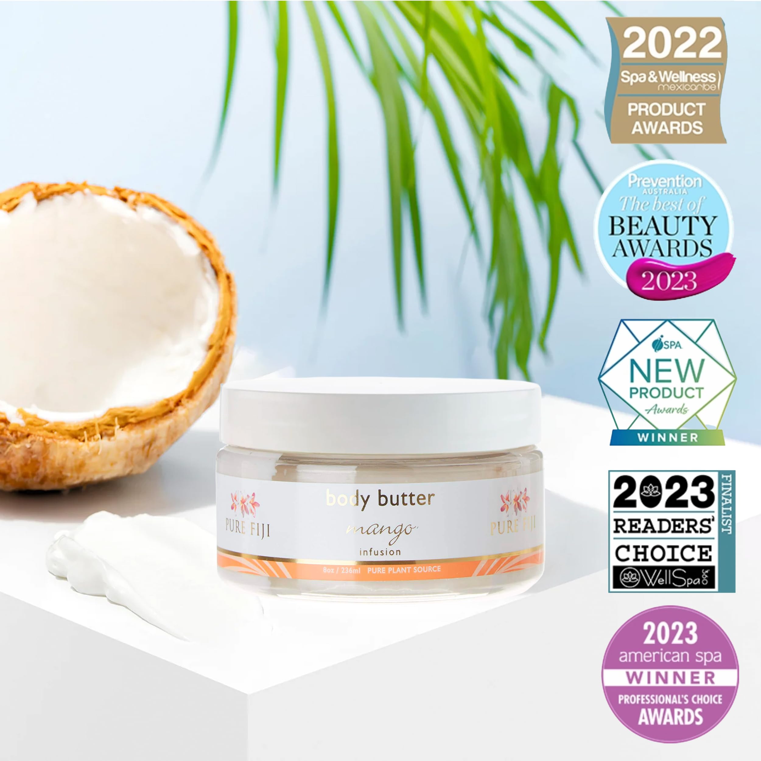 Foto 4 pulgar | Crema Hidratante Body Butter Pure Fiji Mango 240 ml - Venta Internacional