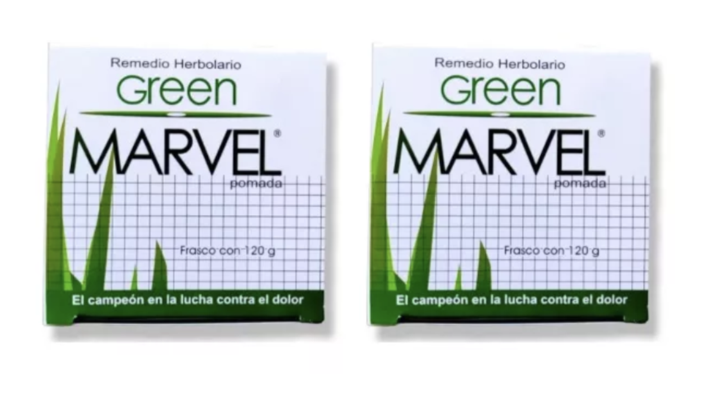 Green Marvel Auxiliar En Dolores Articulares Y Musculares 2 Piezas De 120 G