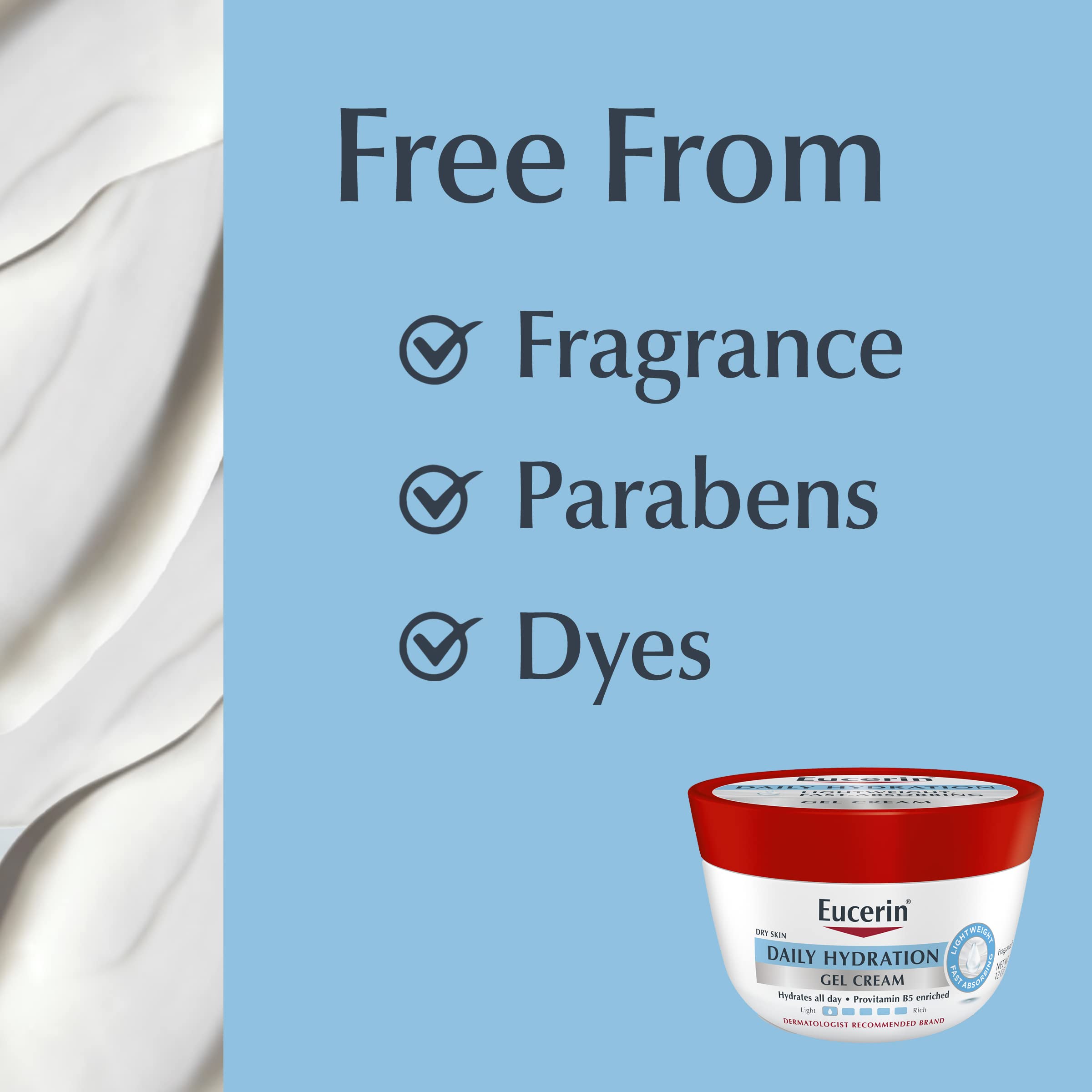 Foto 7 | Crema Hidratante Eucerin De Hidratación Diaria En Gel, 355 Ml, Para Piel Seca - Venta Internacional.