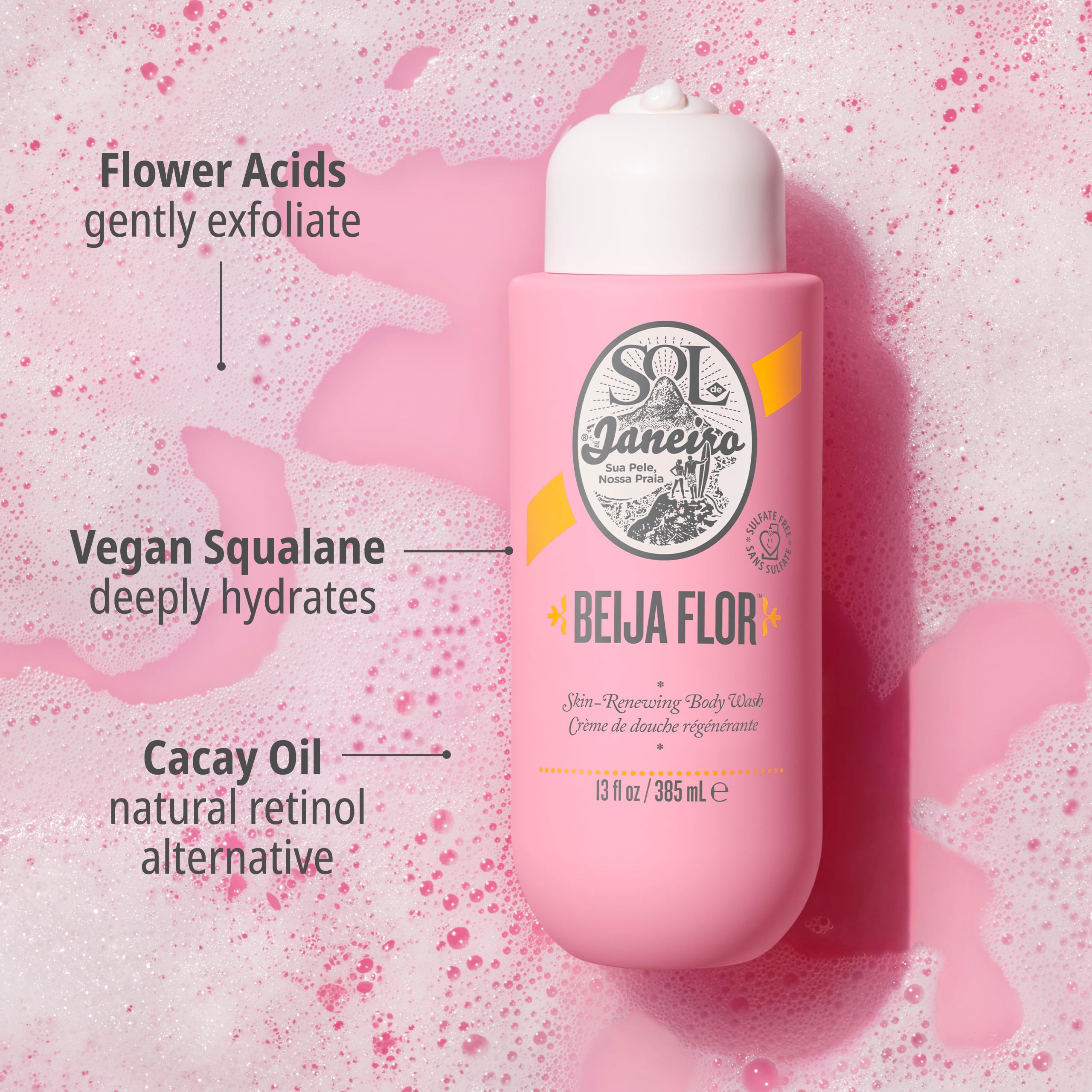 Foto 5 pulgar | Gel de Baño Sol de Janeiro Beija Flor 385 ml - Venta Internacional