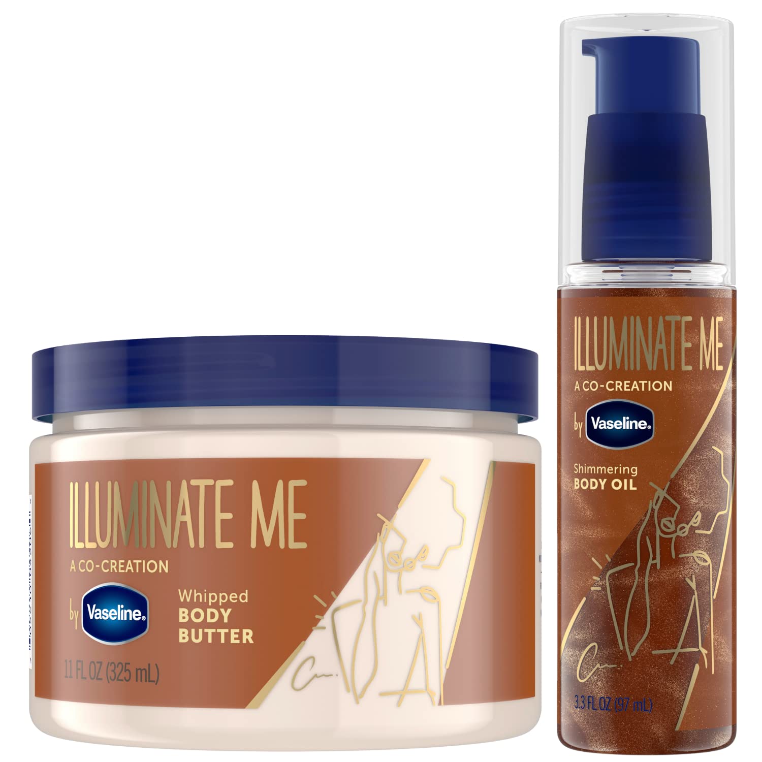 Foto 1 | Set De Mantequilla Y Aceite Corporal Vaseline Illuminate Me - Venta Internacional.
