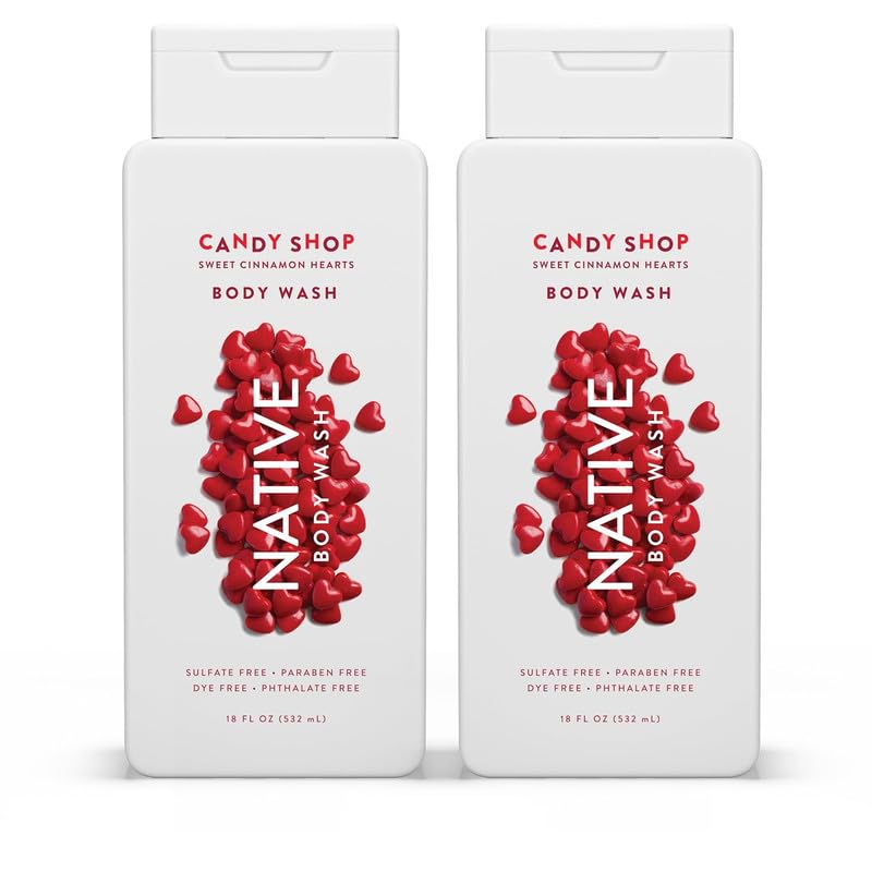 Gel De Baño Native Sweet Cinnamon Hearts, 532 Ml, Paquete De 2 - Venta Internacional.