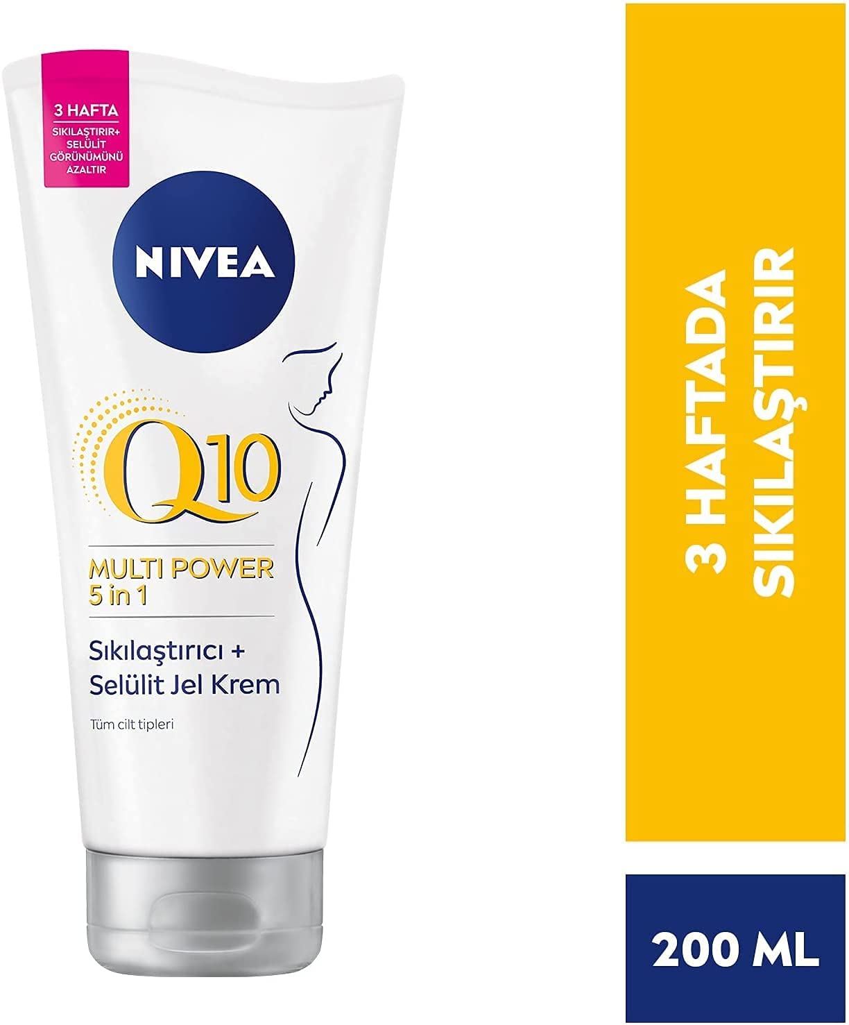 Foto 3 pulgar | Gel Reafirmante Anticelulítico Nivea Q10 L-carnitina 200 Ml - Venta Internacional.