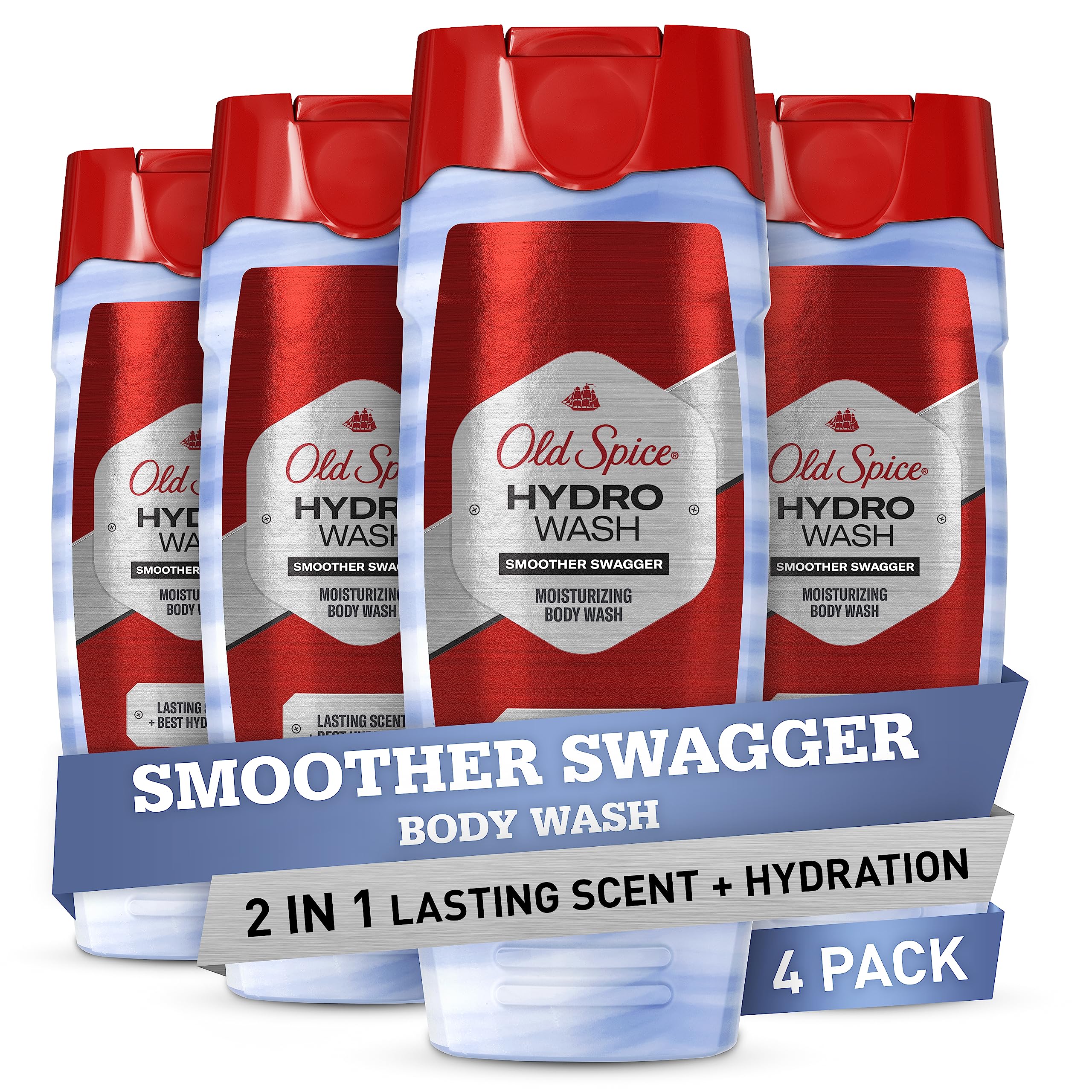 Foto 2 pulgar | Gel De Baño Old Spice Hydro 2 En 1 Con Aroma Duradero E Hidratación, 480 Ml - Venta Internacional.