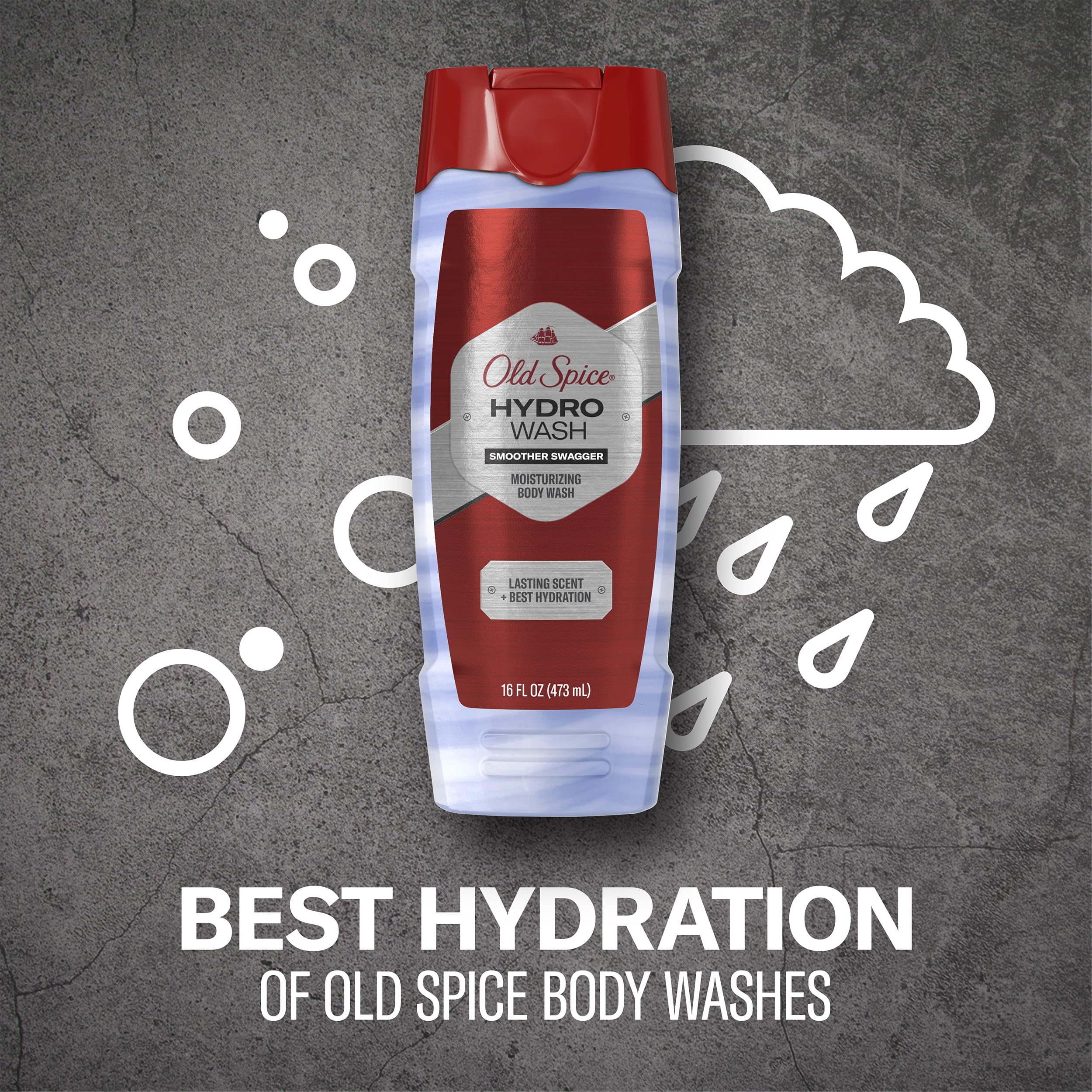 Foto 4 | Gel De Baño Old Spice Hydro 2 En 1 Con Aroma Duradero E Hidratación, 480 Ml - Venta Internacional.