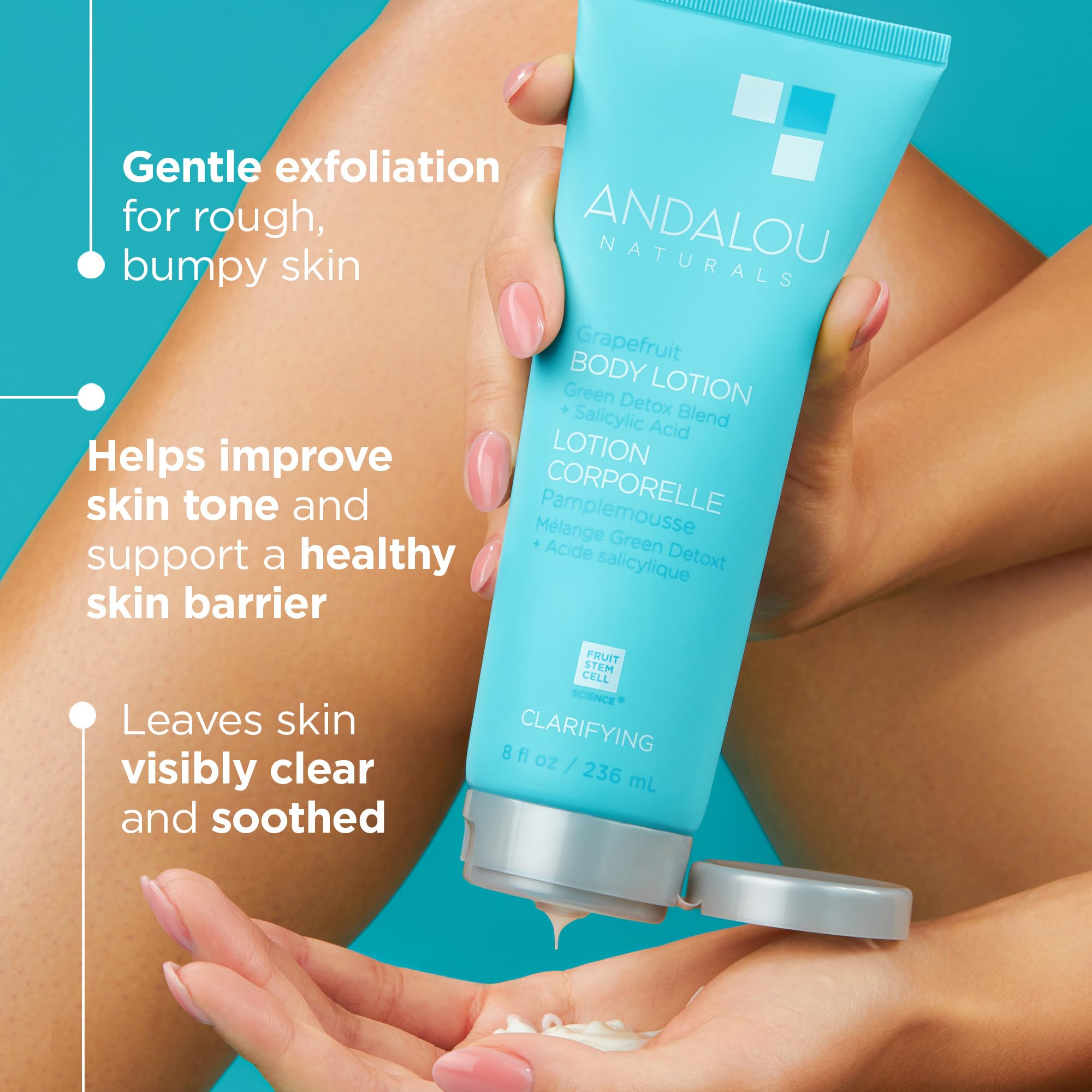 Foto 3 pulgar | Loción Corporal Andalou Naturals Clarifying Pomelo 240ml - Venta Internacional.
