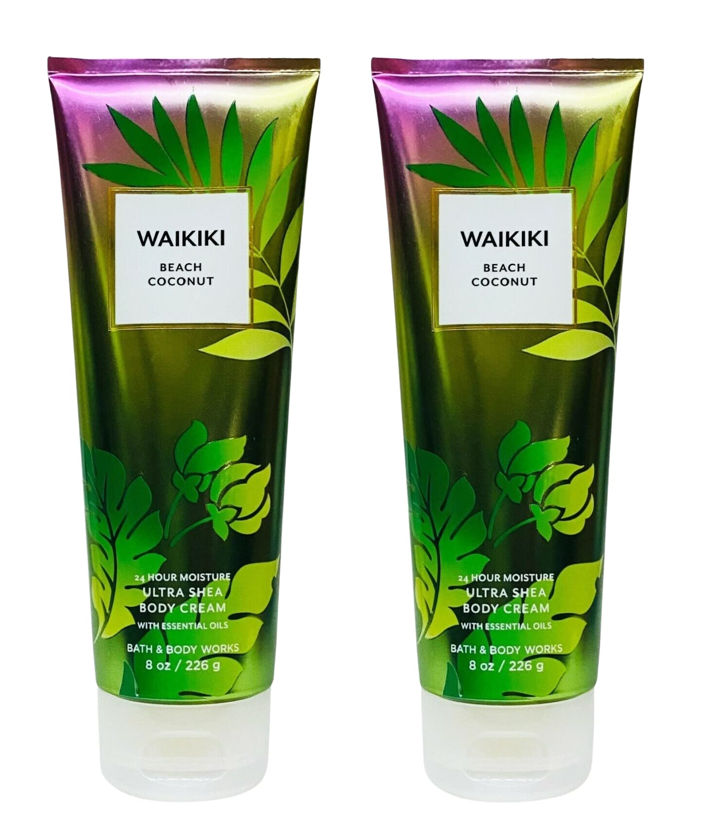 Foto 2 pulgar | Crema Corporal Bath & Body Works Waikiki Beach Coconut 240 Ml X2 - Venta Internacional.