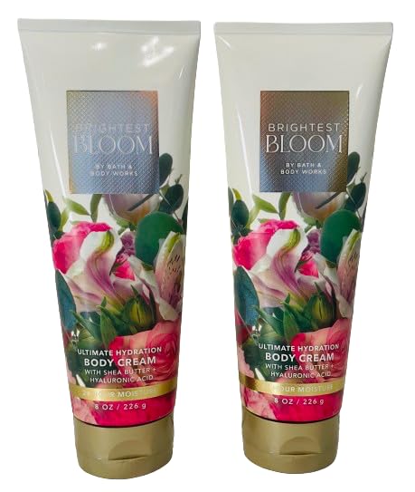 Crema Corporal Bath & Body Works Brightest Bloom Paquete de 2 con 226 ml C/U - Venta Internacional