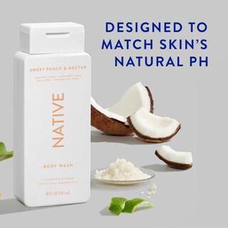 Foto 2 | Gel de Baño Native Sweet Peach & Néctar 532 Ml Paquete De 2 - Venta Internacional