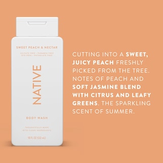 Foto 4 | Gel de Baño Native Sweet Peach & Néctar 532 Ml Paquete De 2 - Venta Internacional