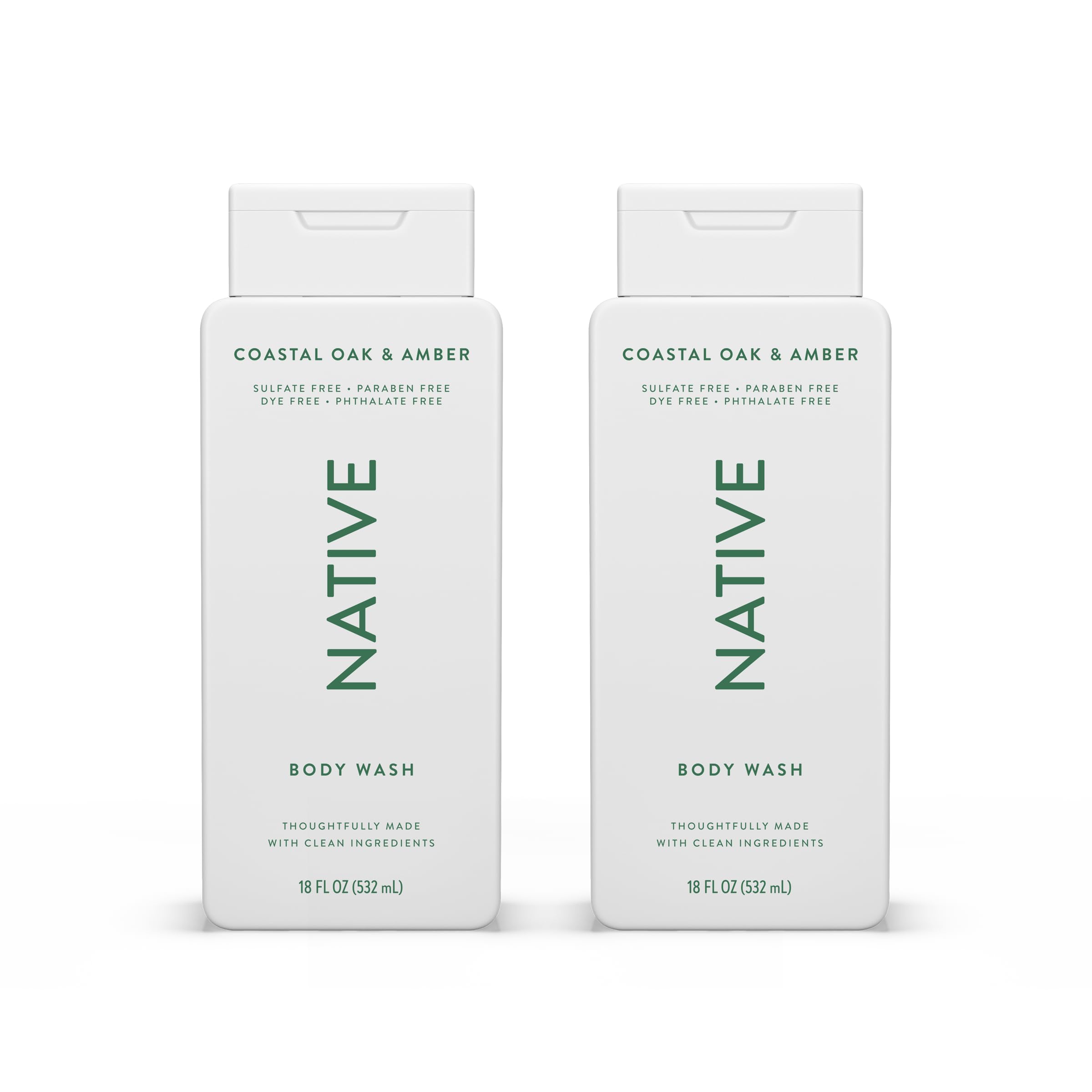 Gel de Baño Native Coastal Oak & Ámber 532 Ml Paquete De 2 - Venta Internacional