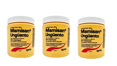 Foto 1 | Mamisan Ungüento Antinflamatorio Dolor Muscular Lesiones 200 G (3 Piezas)