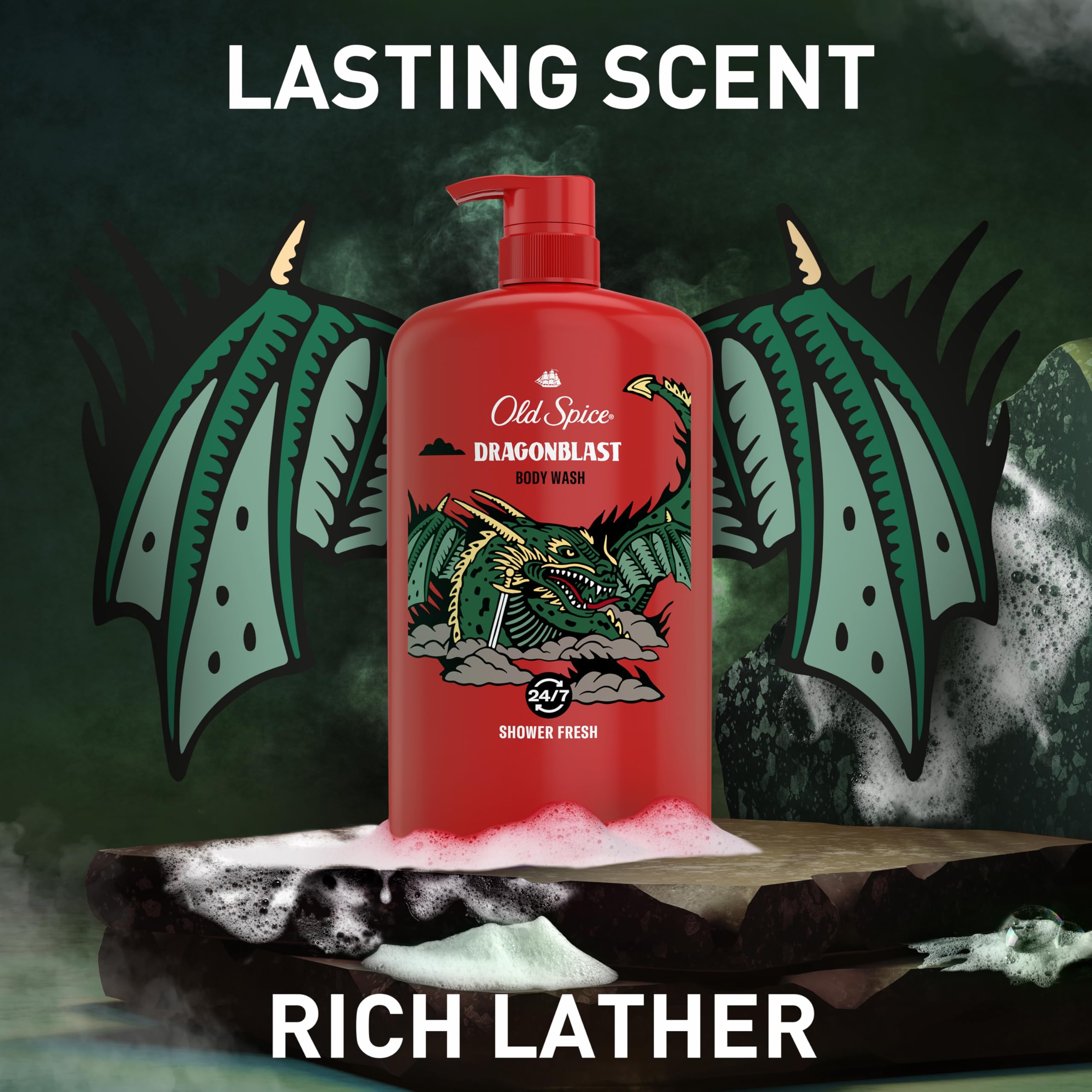 Foto 8 pulgar | Gel de Baño Old Spice 3x Defense 24/7 Shower Fresh Men 1lx4 - Venta Internacional
