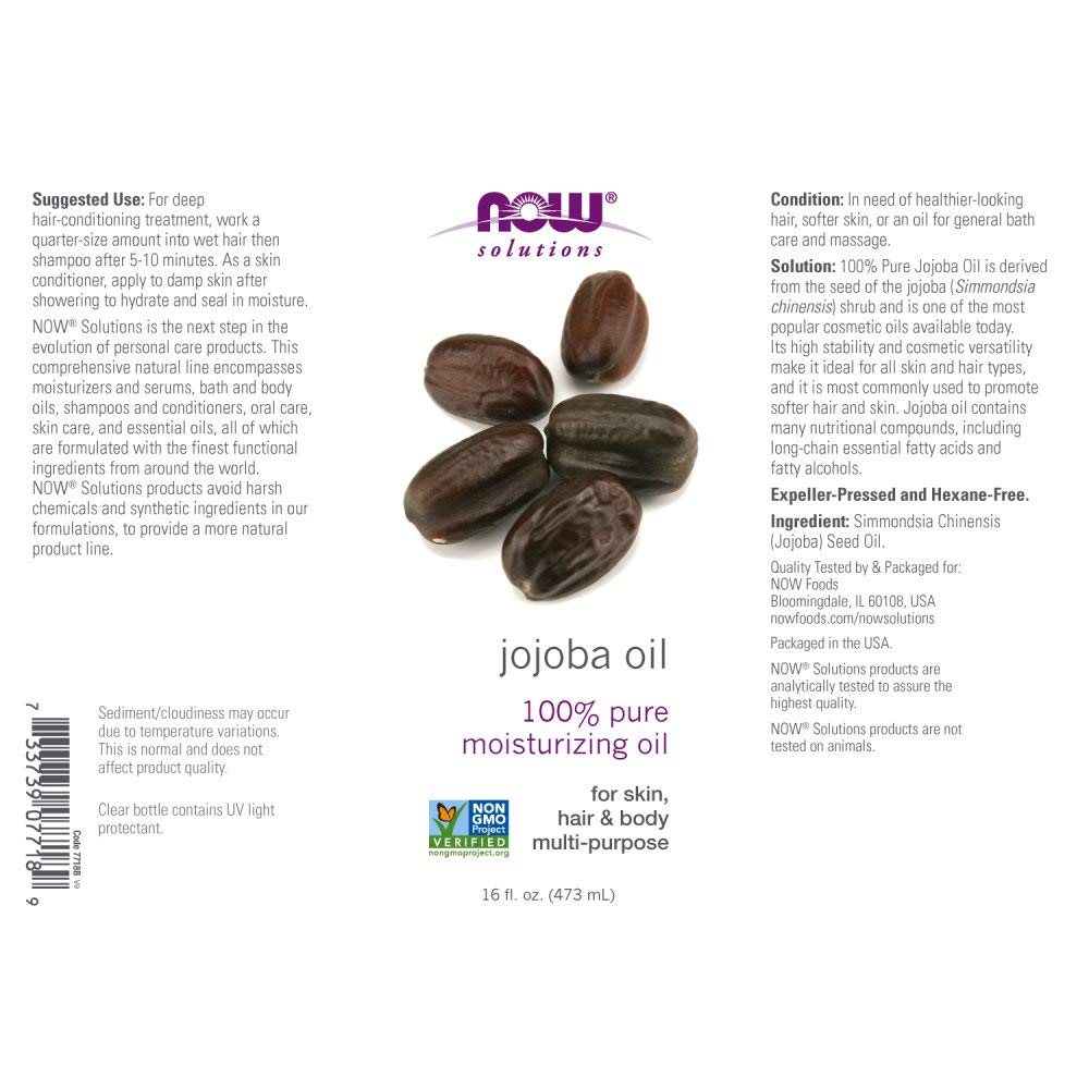 Foto 3 pulgar | Aceite Hidratante 100% Puro De Jojoba De Oil Now Solutions, 480 Ml (2 Unidades) - Venta Internacional.