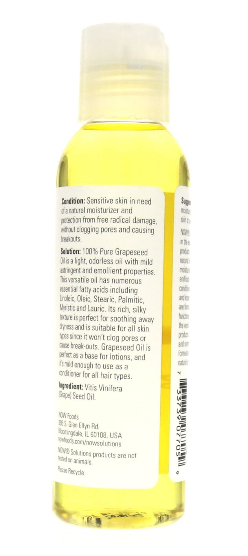 Foto 5 pulgar | Aceite De Semilla De Uva Now Foods, 120 Ml (paquete De 2), 100% Puro Y Comestible - Venta Internacional.