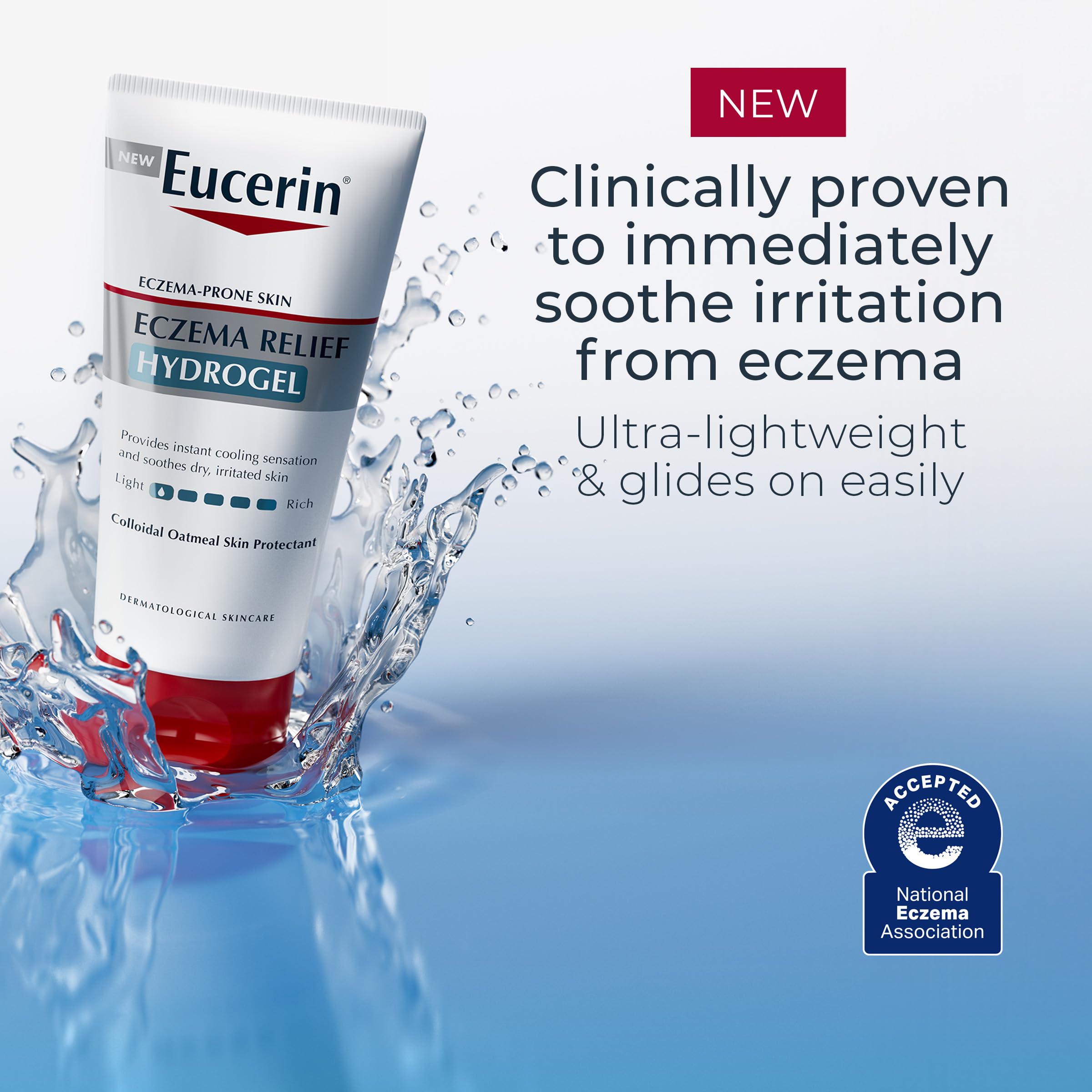 Foto 3 pulgar | Hidratante Corporal Eucerin Eczema Relief Hydrogel, Tubo De 150 Ml - Venta Internacional.