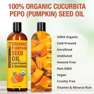 Foto 2 | Aceite De Semillas De Calabaza Seven Minerals, 473 Ml, Orgánico, Prensado En Frío Por El Usda - Venta Internacional.