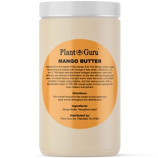 Foto 1 | Manteca De Mango Plant Guru 946 Ml, 0,91 Kg, 100% Pura Y Natural - Venta Internacional.
