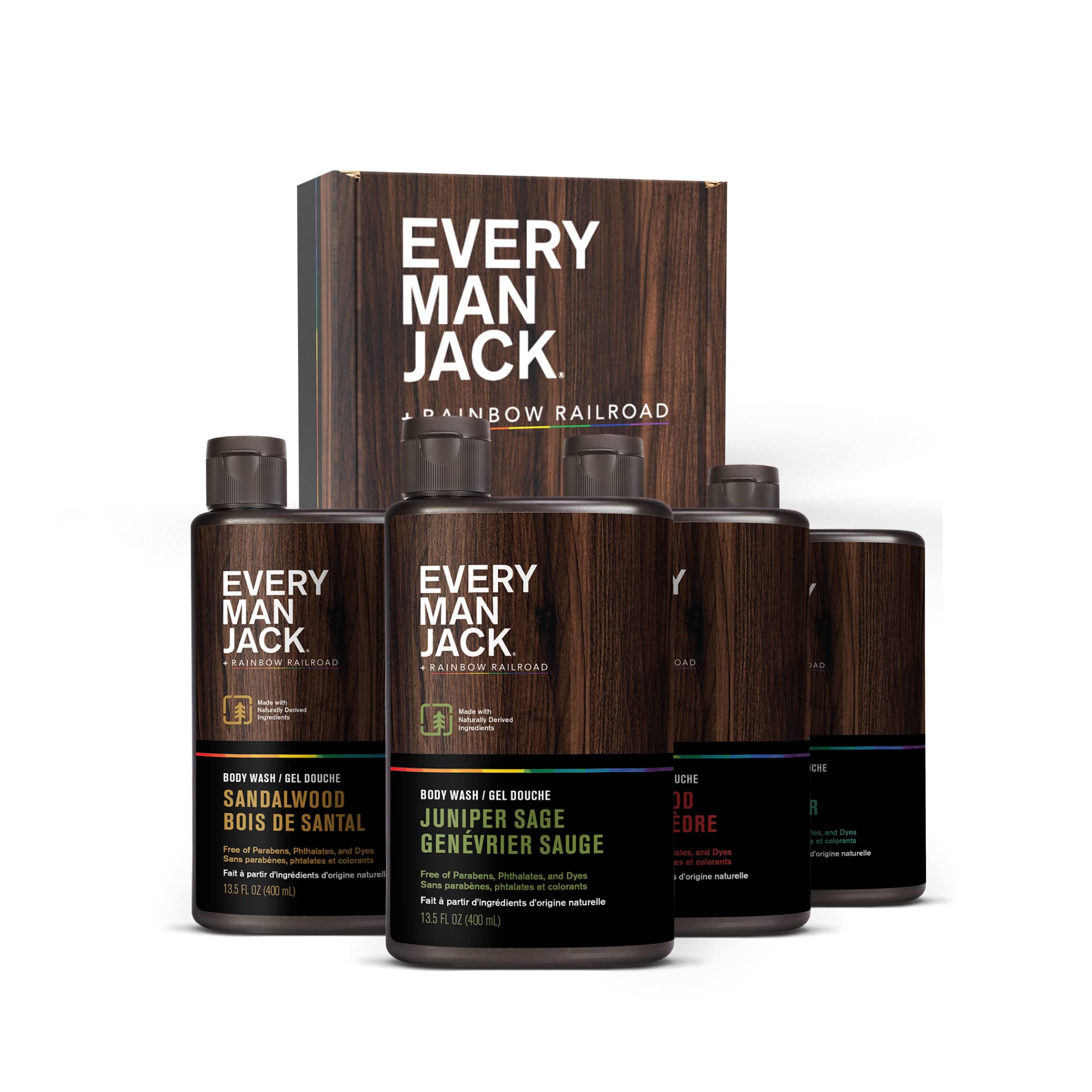 Gel De Baño Every Man Jack Variety Box Con 4 Aromas - Venta Internacional.