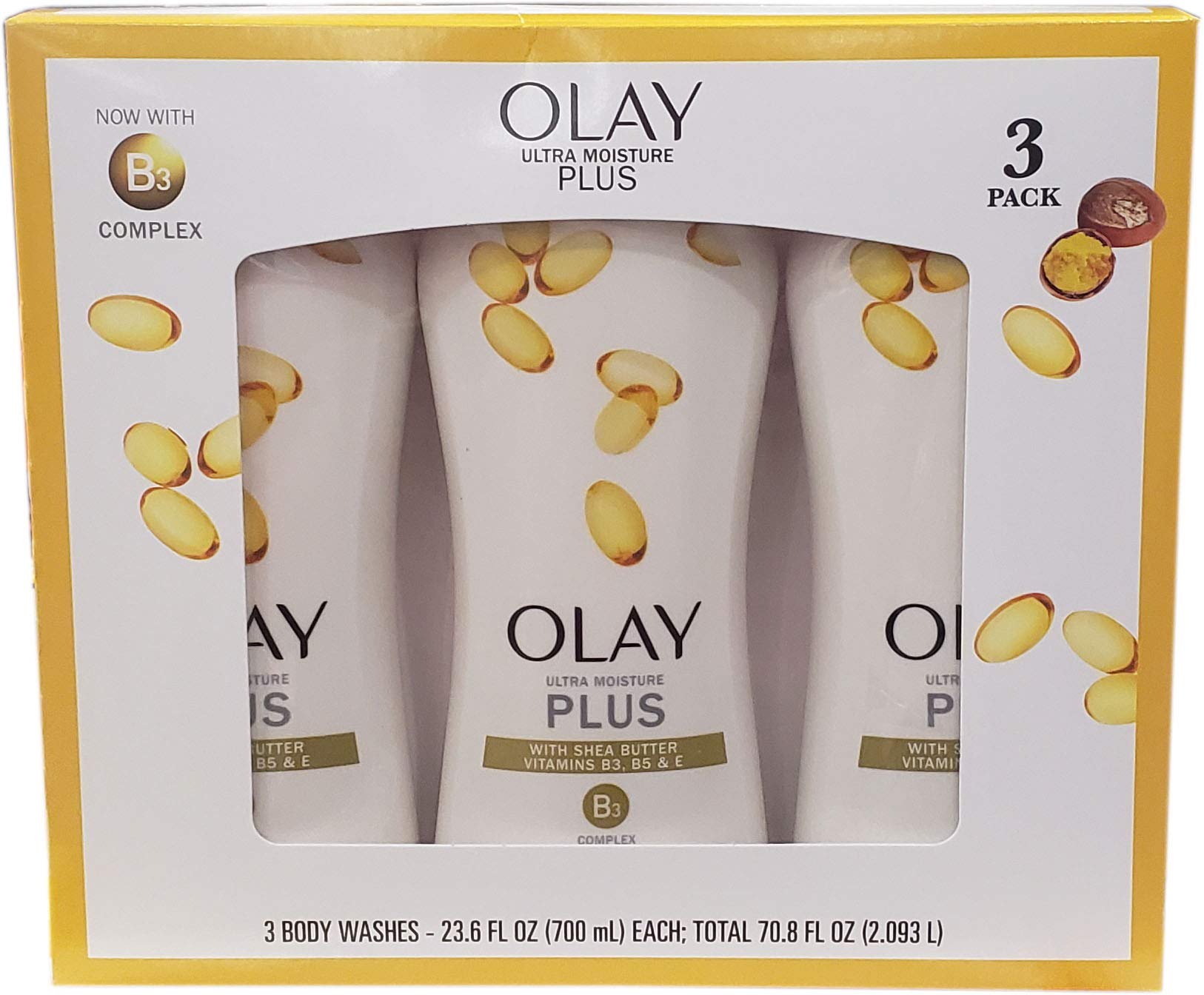 Foto 2 pulgar | Gel De Baño Olay Ultra Moisture Plus 3 X 700 Ml Con Complejo B3 - Venta Internacional.