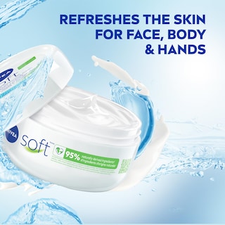 Foto 3 | Crema Hidratante Nivea Soft 200 Ml (paquete De 4) - Venta Internacional.