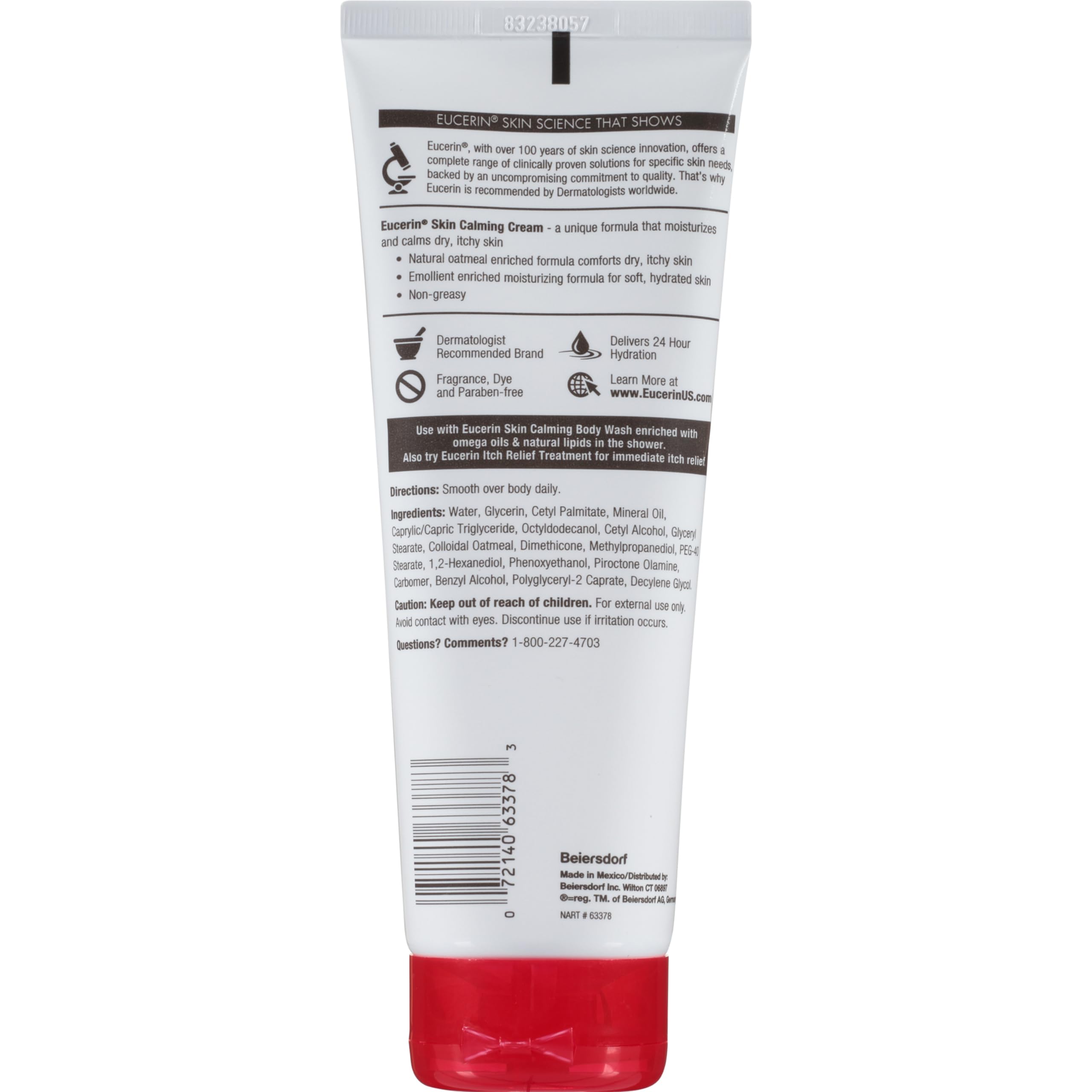 Foto 8 pulgar | Loción Eucerin Crema Calmante Para Todo El Cuerpo, 240 Ml (paquete De 3) - Venta Internacional.