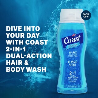 Foto 2 | Gel De Baño, Champú Y Acondicionador Coast 2-in-1 Classic 540 Ml - Venta Internacional.