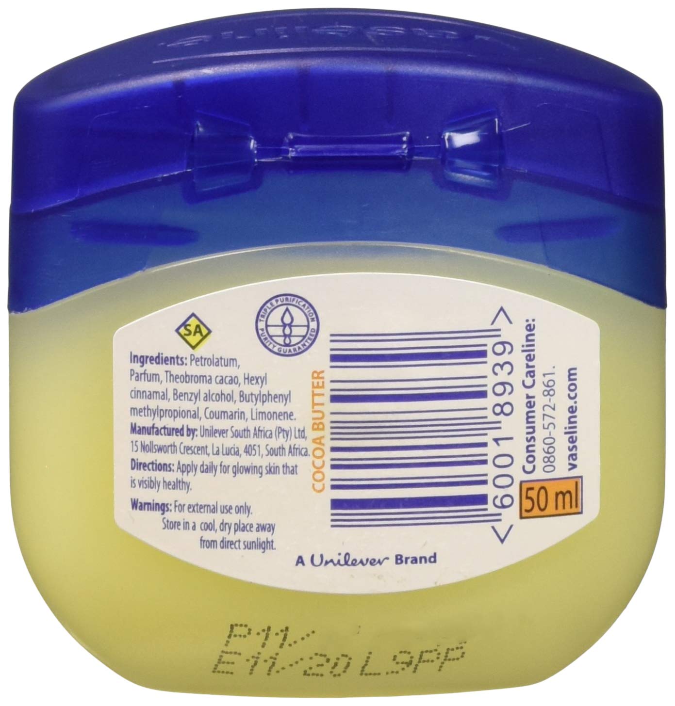 Foto 3 pulgar | Vaselina, Vaselina, Manteca De Cacao, 50 Ml (paquete De 3) - Venta Internacional.