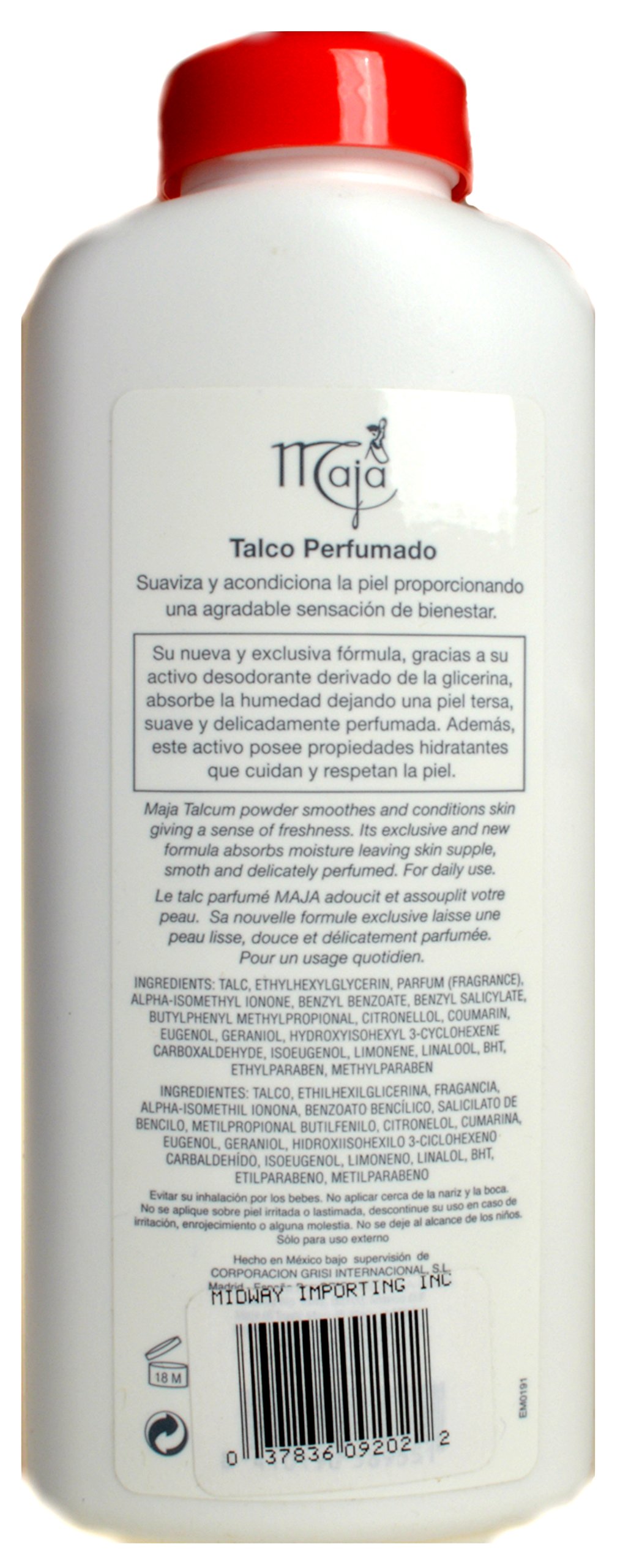 Foto 4 pulgar | Polvo De Talco Maja, Ambientador Perfumado, 200 Ml, 7 Oz - Venta Internacional.