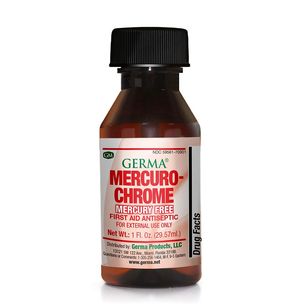 Líquido Antiséptico Germa Mercuro-chrome 30 Ml First Aid - Venta Internacional.