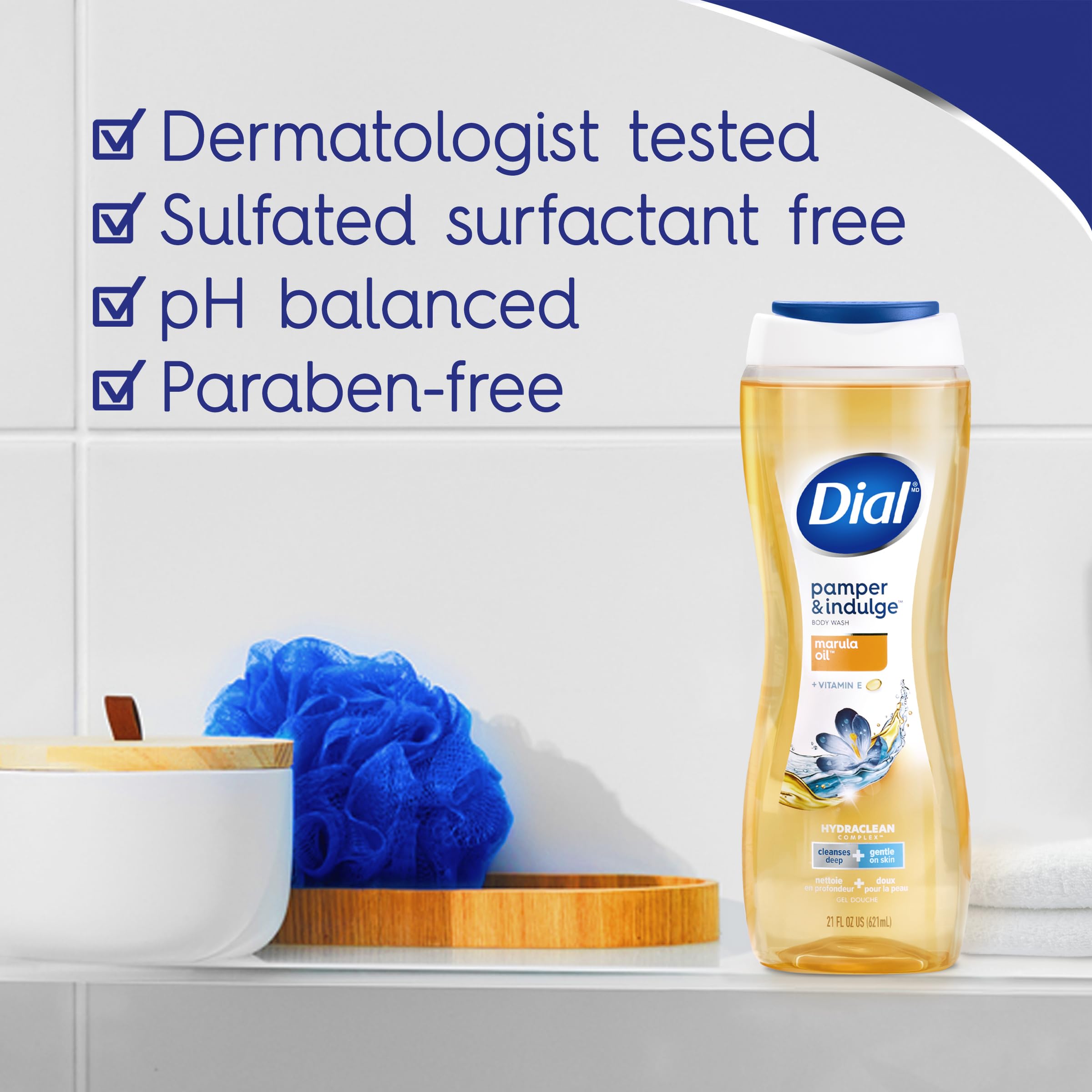 Foto 3 pulgar | Gel De Baño Dial Pamper & Indulge Con Aceite De Marula 946 Ml - Venta Internacional.