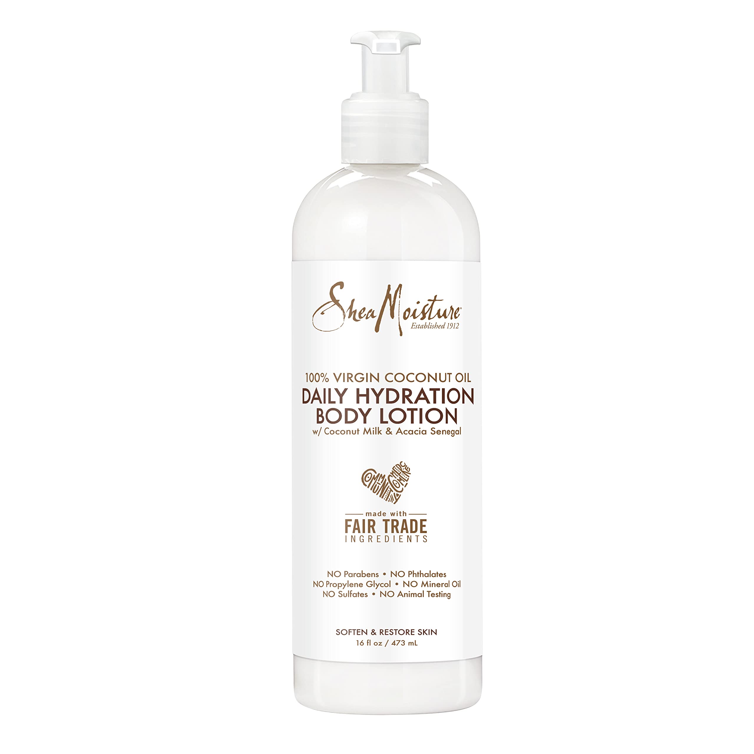 Foto 2 pulgar | Loción Corporal Sheamoisture Daily Hydration 100% Aceite De Coco Virgen 473 Ml - Venta Internacional.