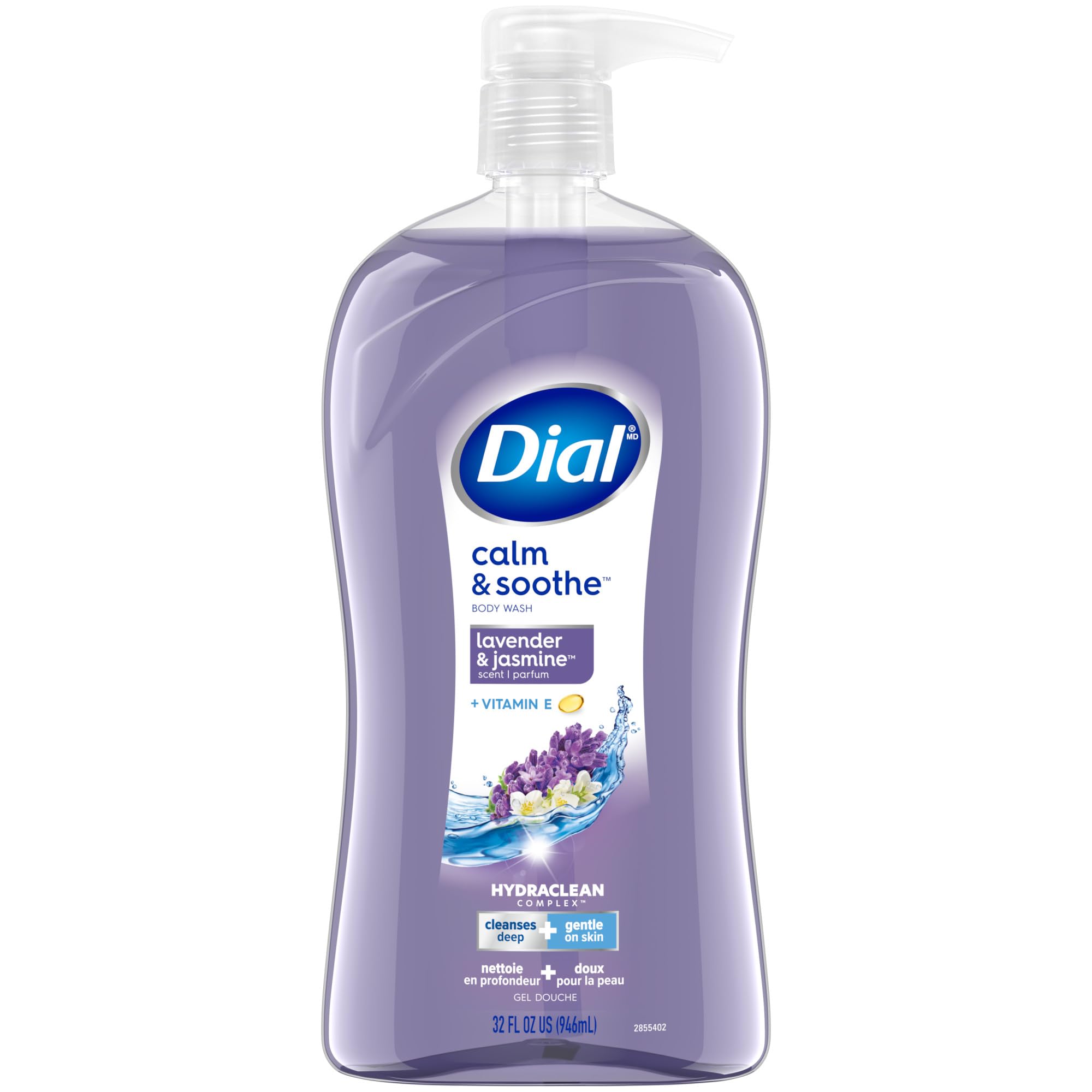 Foto 2 pulgar | Gel De Baño Dial Calm & Soothe De Lavanda Y Jazmín 960 Ml - Venta Internacional.