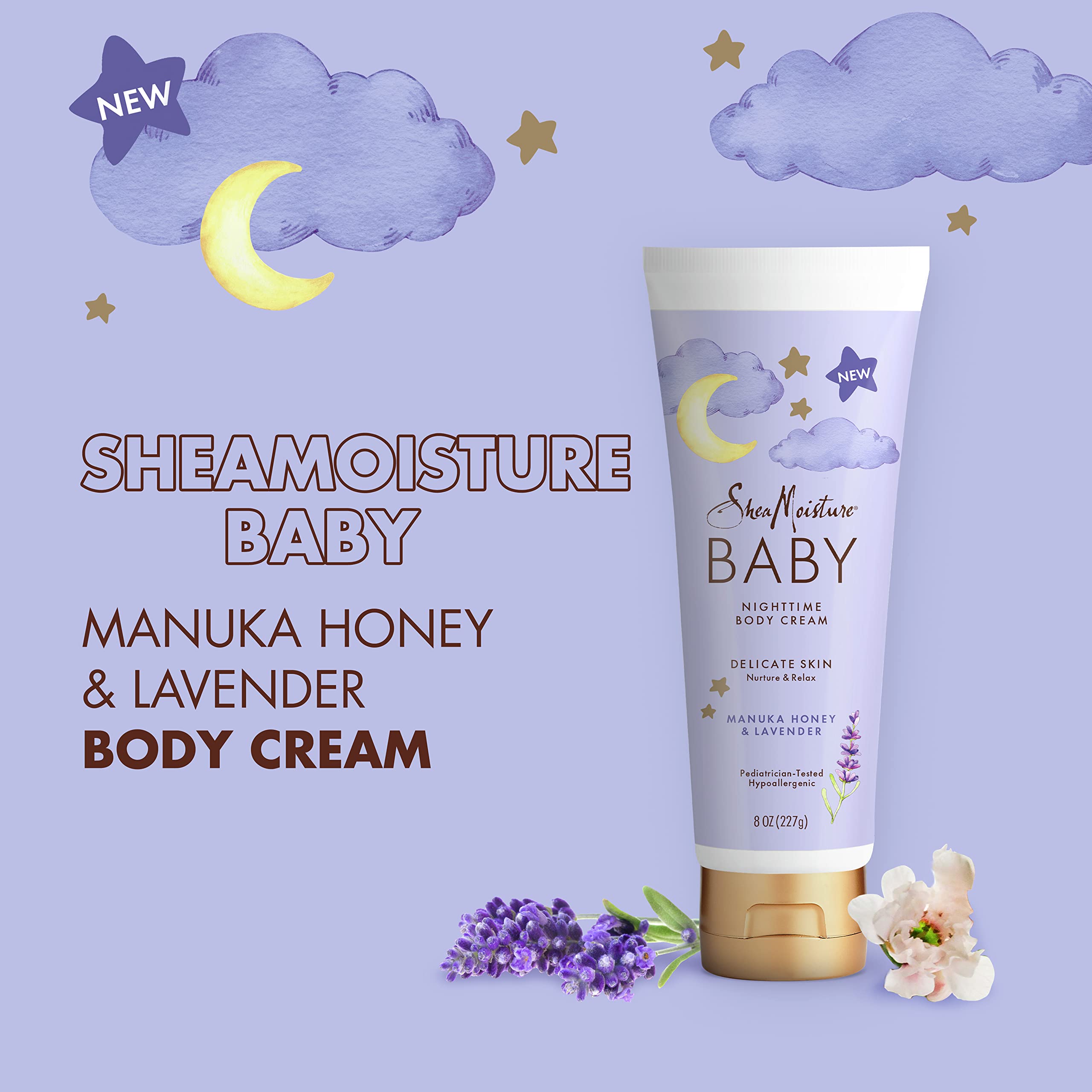 Foto 4 pulgar | Crema Hidratante Sheamoisture Baby, Miel De Manuka Y Lavanda, 240 Ml - Venta Internacional.