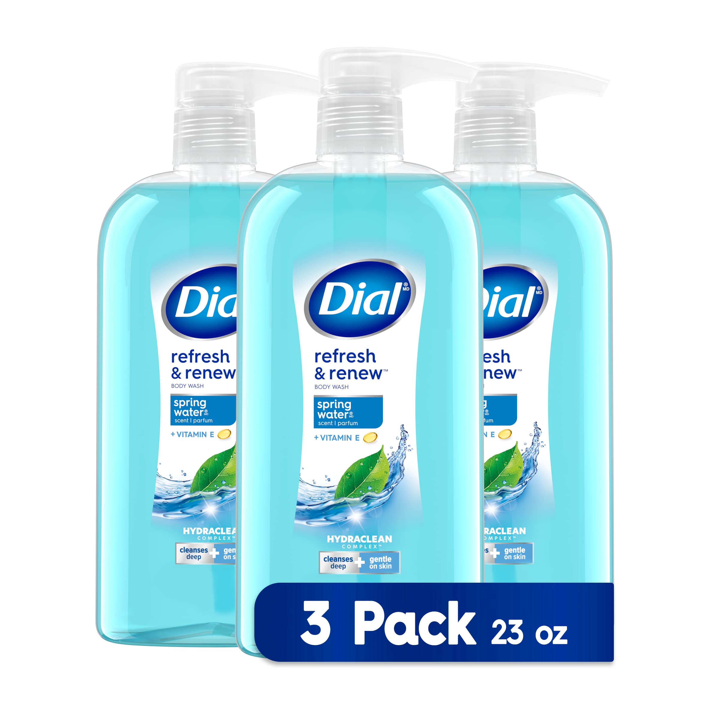 Foto 2 pulgar | Gel De Baño Dial Refresh & Renew Spring Water, 680 Ml (paquete De 3) - Venta Internacional.