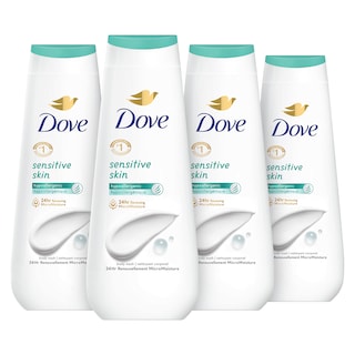Foto 1 | Gel De Baño Dove Para Piel Sensible Hipoalergénico, 20 Ml, Paquete De 4 - Venta Internacional.