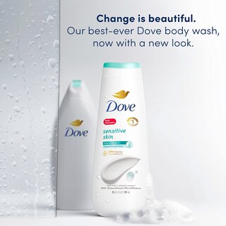 Foto 2 | Gel De Baño Dove Para Piel Sensible Hipoalergénico, 20 Ml, Paquete De 4 - Venta Internacional.