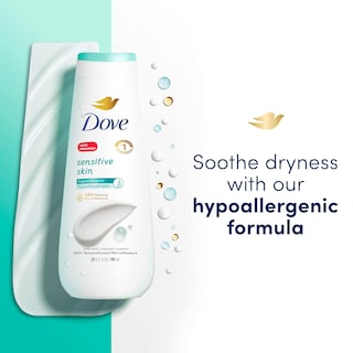 Foto 3 | Gel De Baño Dove Para Piel Sensible Hipoalergénico, 20 Ml, Paquete De 4 - Venta Internacional.