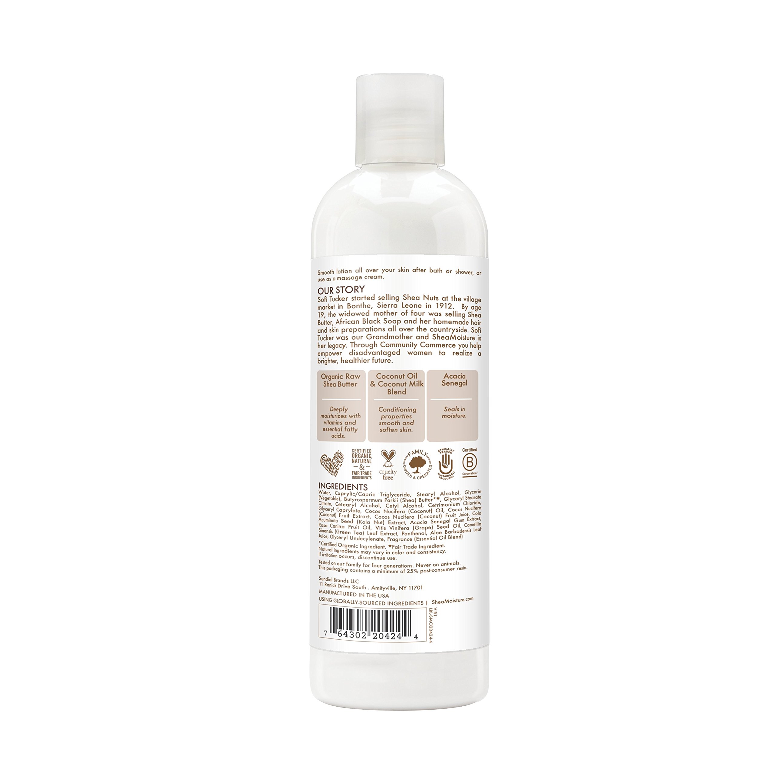 Foto 5 pulgar | Loción Corporal Sheamoisture Con Aceite De Coco 100% Virgen 385 Ml - Venta Internacional.