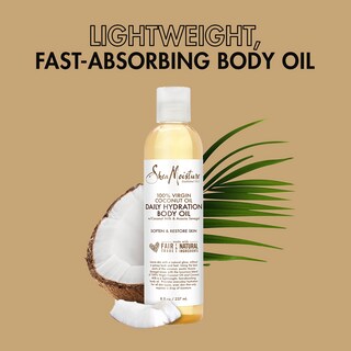 Foto 4 | Aceite Corporal Sheamoisture De Hidratación Diaria, Coco Virgen, 240 Ml - Venta Internacional.