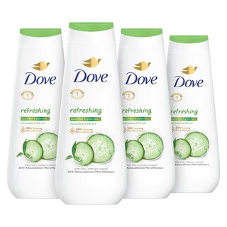 Foto 1 | Body Wash Dove Refrescante De Pepino Y Té Verde, 600 Ml, Paquete De 4 - Venta Internacional.