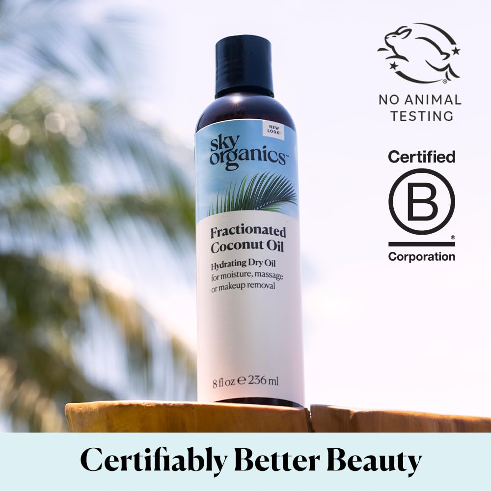 Foto 2 | Aceite De Coco Fraccionado Sky Organics 240 Ml 100% Puro - Venta Internacional.