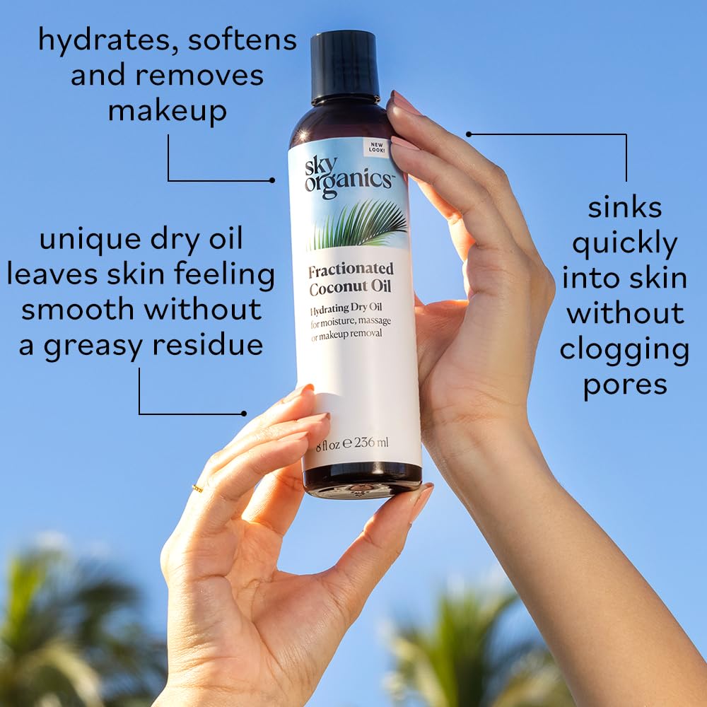 Foto 5 pulgar | Aceite De Coco Fraccionado Sky Organics 240 Ml 100% Puro - Venta Internacional.