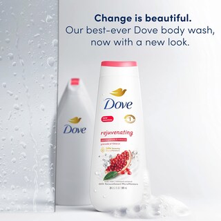 Foto 2 | Gel De Baño Dove Rejuvenecedor Con Granada E Hibisco 600 Ml X4 - Venta Internacional.